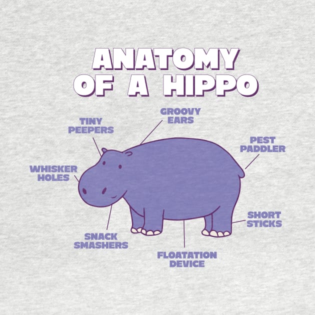 Anatomy Of A Hippo Sweet Hippo Explanation For Zoo Lovers by Artmoo